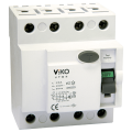 VTR4-4030 Viko Kaçak Akım Rölesi 4 Kutup 30mA 40A