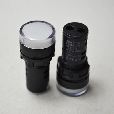22mm Sinyal Lambası Ledli Beyaz 220V