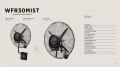 Raks WFR 30 MIST Duvar Tipi Buharlı Sanayi Vantilatörü 260W