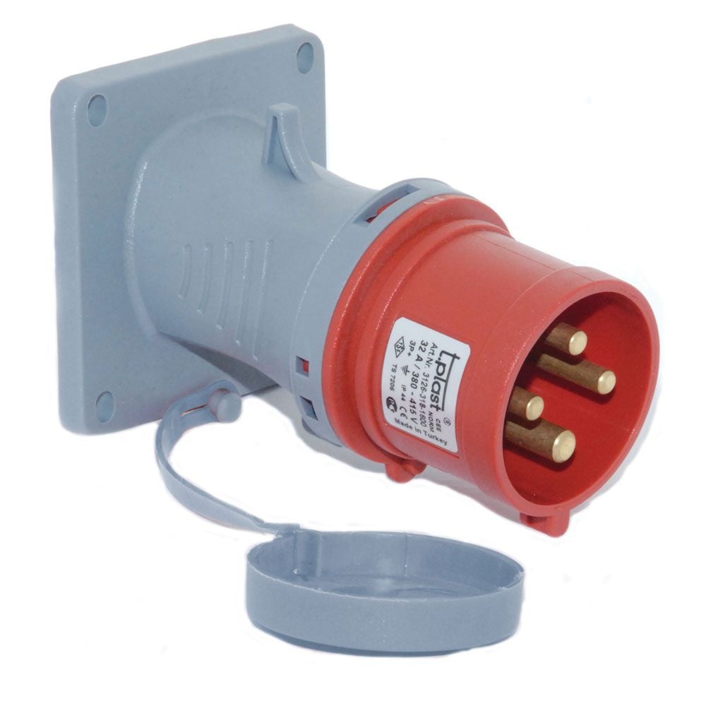 Tpelectric Cee Norm 4x16 A Trifaze Eğik Makina Fişi