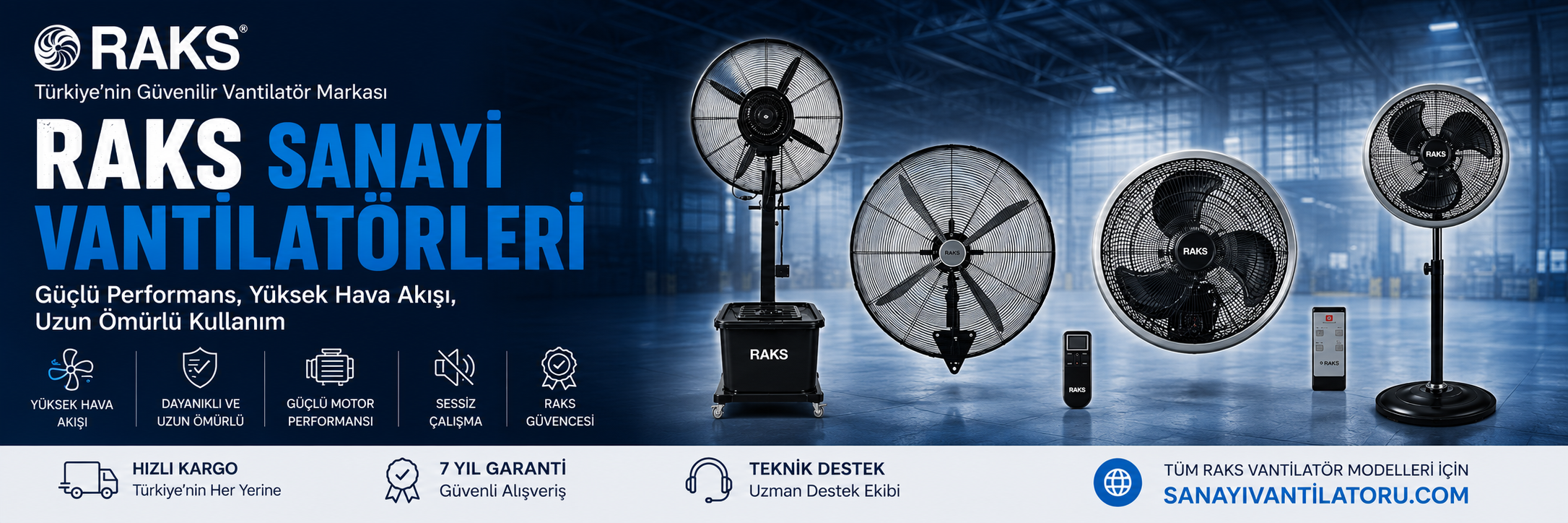 Raks Sanayi Vantilatörü
